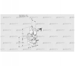 VAG240R/NWAE (88025079) Газовый клапан с регулятором соотношения Kromschroder