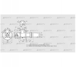 BIC 125HD-100/135-(22)EB (84099984) Газовая горелка Kromschroder