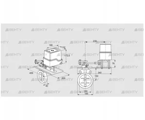 IDR150Z03D450GDW/50-15W15E (88302675) Дроссельная заслонка Kromschroder