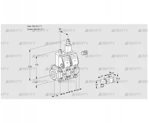 VCS2E25R/25R05NLWR/-3PP/PPPP (88105690) Сдвоенный газовый клапан Kromschroder