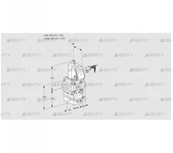 VAD240R/NW-100A (88001558) Газовый клапан с регулятором давления Kromschroder