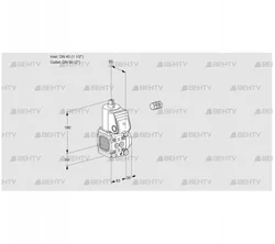 VAS3E40R/50R05FNWR/PP/PP (88106068) Газовый клапан Kromschroder