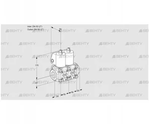 VCS2T50N/50N05NNQL/MMMM/PPPP (88104552) Сдвоенный газовый клапан Kromschroder