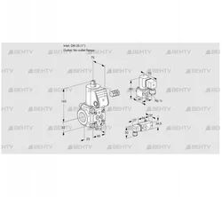 VAS125/-R/NW (88018018) Газовый клапан Kromschroder