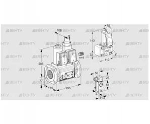 VCS665F05NLWR3E/PP3P/PPZ- (88206530) Сдвоенный газовый клапан Kromschroder