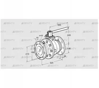 AKT 125F160G1 (03152317) Запорный кран Kromschroder