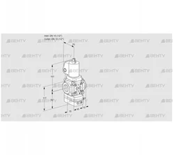 VAG1T15N/NWSLBA (88008335) Газовый клапан с регулятором соотношения Kromschroder