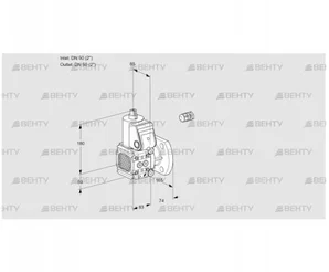 VAS3E50R/50F05FNWR/PP/PP (88106227) Газовый клапан Kromschroder