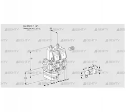 VCG2E40R/40R05GENKR/2-PP/PPPP (88105411) Клапан с регулятором соотношения Kromschroder