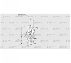 VAG240R/NQAE (88000290) Газовый клапан с регулятором соотношения Kromschroder