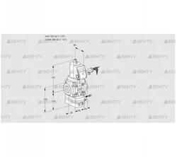 VAG232/40R/NQSRAE (88033599) Газовый клапан с регулятором соотношения Kromschroder