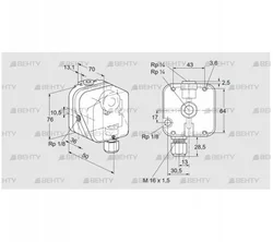 DG 450I-3 (84447070) Датчик разрежения газа Kromschroder