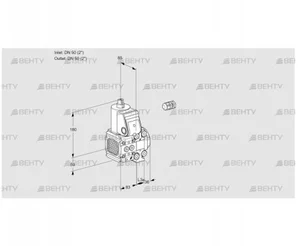 VAS3E50R/50R05FNVWR/PP/PP (88106063) Газовый клапан Kromschroder