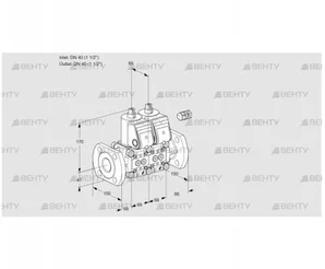 VCS2E40F/40F05NNWR3/PPPP/PPPP (88101930) Сдвоенный газовый клапан Kromschroder