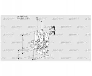 VCG2E40R/40R05NGEWR6/PPPP/PPPP (88101197) Клапан с регулятором соотношения Kromschroder