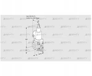 VAS3T50/-N/LQGL (88021105) Газовый клапан Kromschroder