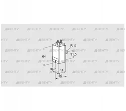 DG 110C8D-5S (84448551) Датчик-реле давления газа Kromschroder